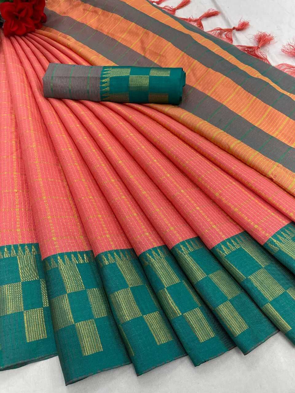 YNF SILK COTTON NFA COVID BOX WHOLESALE SAREES MANUFACTURER